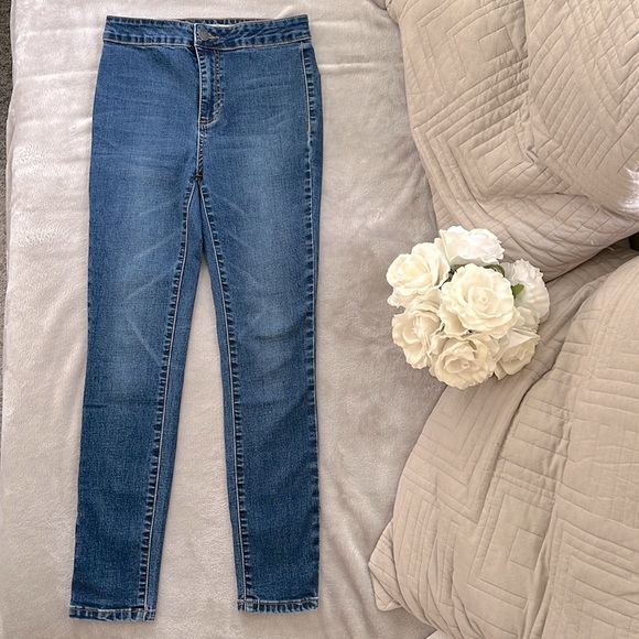 REFUGE - High waisted dark wash skinny jean denim 0 - Picture 1 of 9